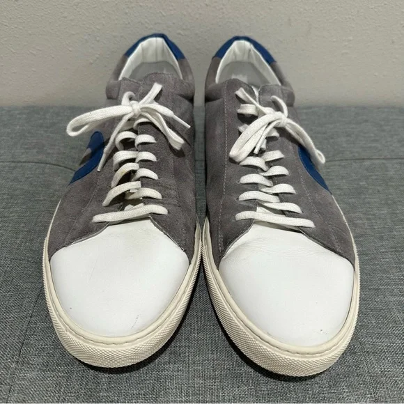 Oliver Cabell Low 1 Wallaby Gray and Blue Low-Top Sneakers